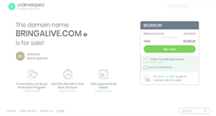 Desktop Screenshot of bringalive.com
